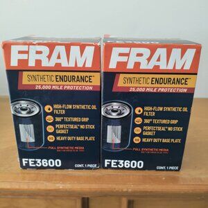 (2) Fram FE3600 Oil Filters